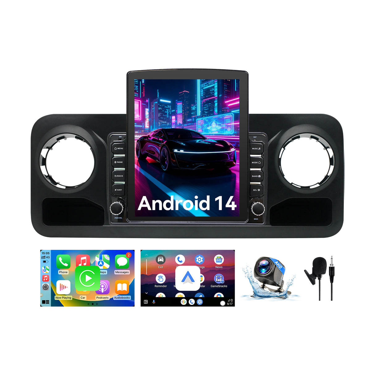 Car Radio Compatible With Mercedes-Benz Sprinter 2019-2021,4G+64G,9.7" Touch Screen Car Stereo with Wireless Carplay&Android Auto,Blue-Tooth/GPS/Navigation/FM/SWC/Mirror Link/Backup Camera