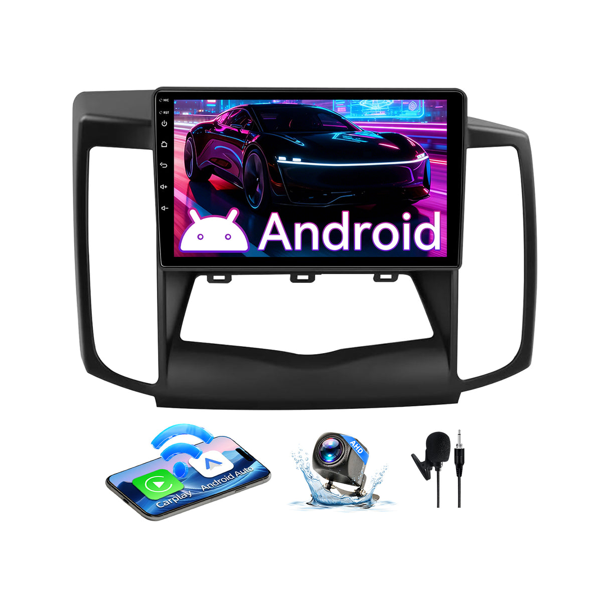 9" Touchscreen Radio Compatible with Nissan Maxima 2009-2014 — Wireless CarPlay, Multimedia Receiver with GPS Bluetooth & Backup Camera