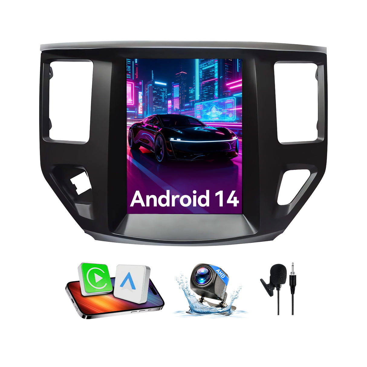 Car Stereo Radio Compatible with Nissan Pathfinder 2012-2020,8Core.10.4''Touchscreen Car Radio Support Bluetooth,Wireless CarPlay/Android Auto/5G/FM/GPS/SWC/Mirror Link Wait.