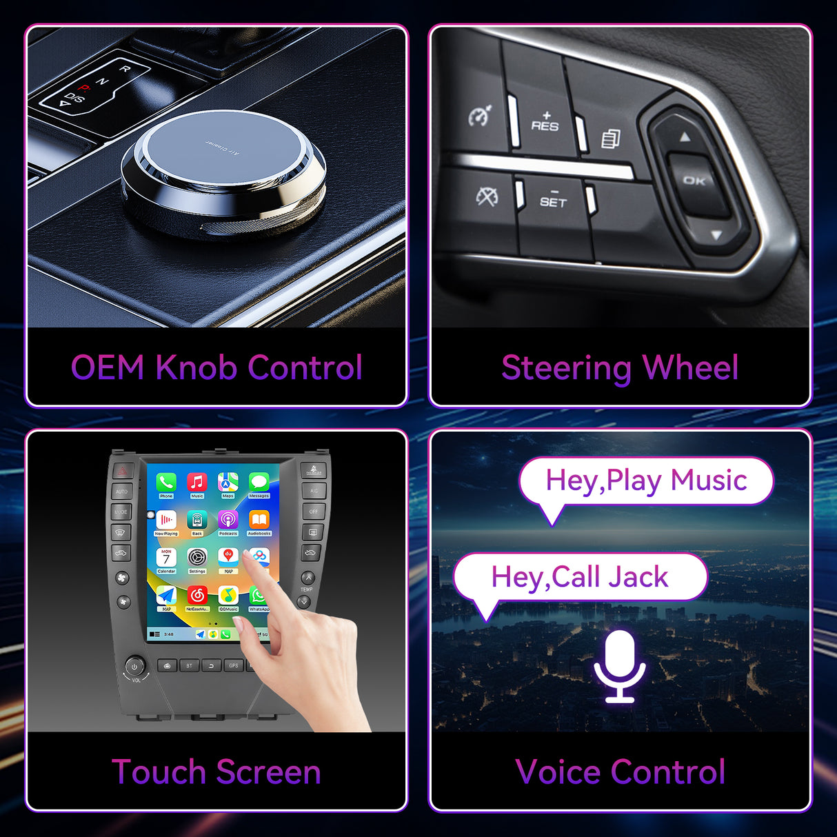 Car Radio Compatible with Lexus ES350 ES240 ES330 2006-2012,9.7''Touchscreen Head Unit Car Stereo Support Bluebooth,Wireless Carplay/Android Auto, GPS, WiFi, Backup Camera