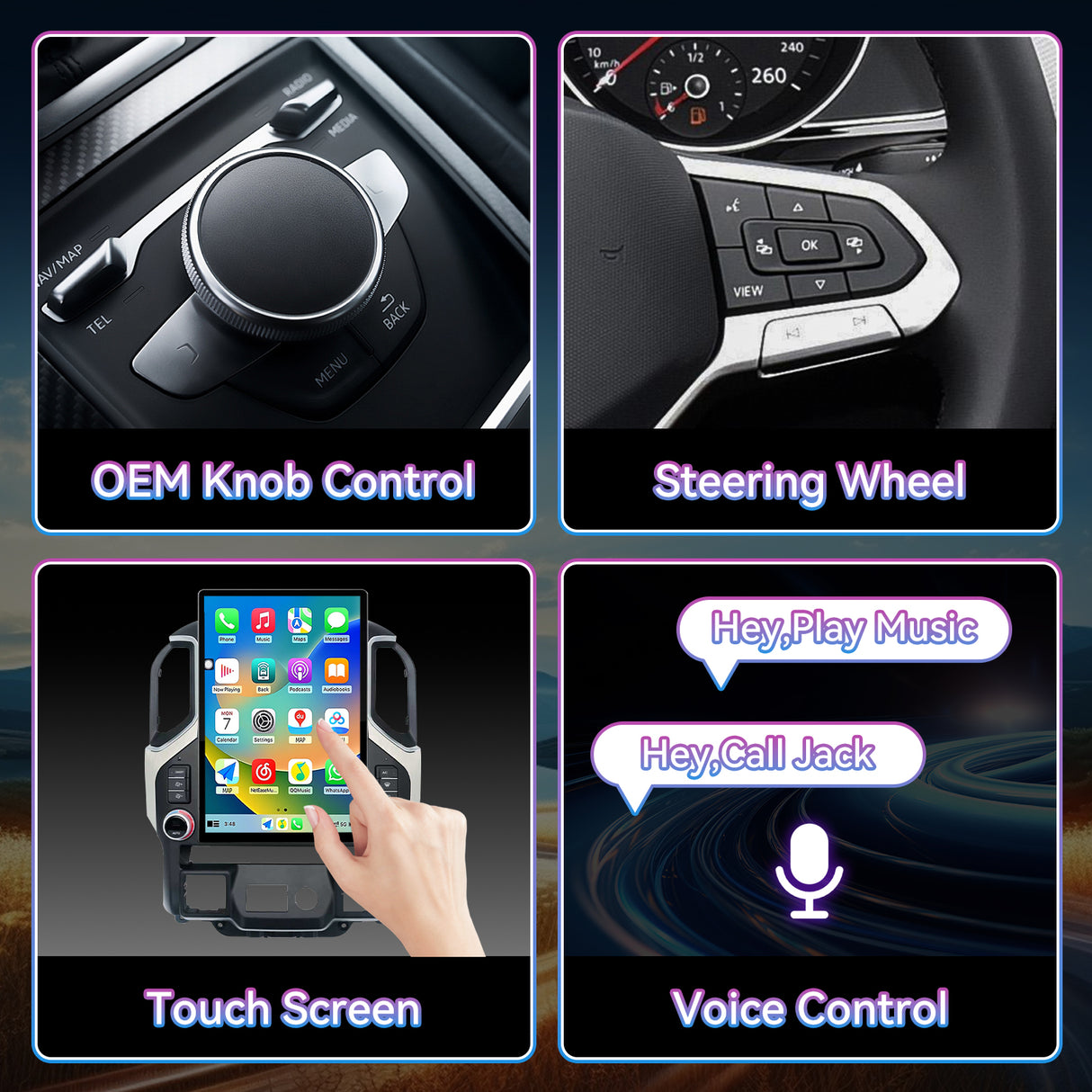 15.6''2K IPS Touch Screen Car Stereo Radio Compatible with Chevrolet Silverado&GMC Sierra 2019-2022.4G+64G,Wireless Carplay&Android Auto, GPS Navigation Multimedia Player Head Unit