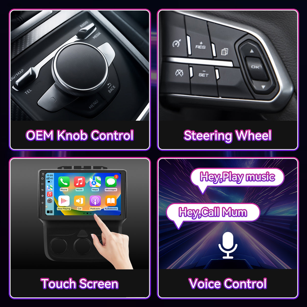 10" Android 13 Touchscreen Radio Compatible with Dodge Ram 1500/2500/3500 2013-2018 — Wireless CarPlay, GPS & Backup Camera Included (Manual AC)
