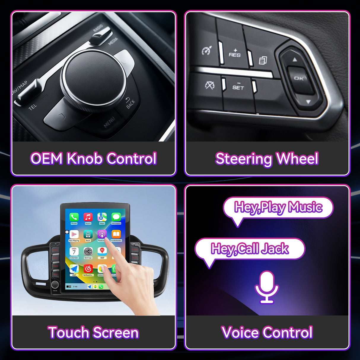 Car Stereo Compatible with Kia Sorento 2016-2020, 9.7" Wireless CarPlay/Android Auto Head Unit with GPS Navigation & Backup Camera