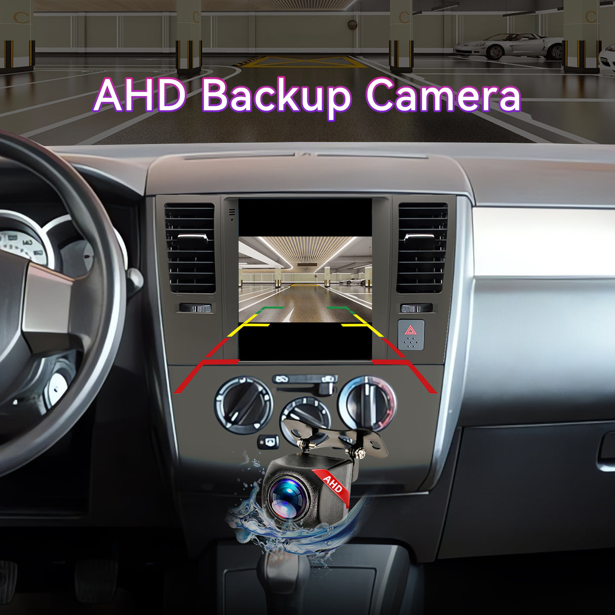 Car Radio Compatible With Nissan Versa 2007-2011 / Tiida 2007-2011,9.7''Touch Screen Car Stereo with Wireless Carplay&Android Auto,FM/GPS/SWC/Mirror Link/Backup Camera