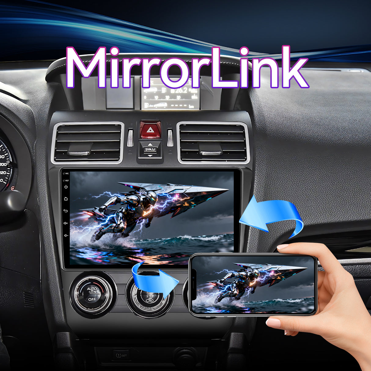9" Android 13 Touchscreen Radio Compatible with Subaru Forester/WRX/Impreza 2016-2018, Wireless CarPlay/Android Auto, GPS Navigation & Backup Camera