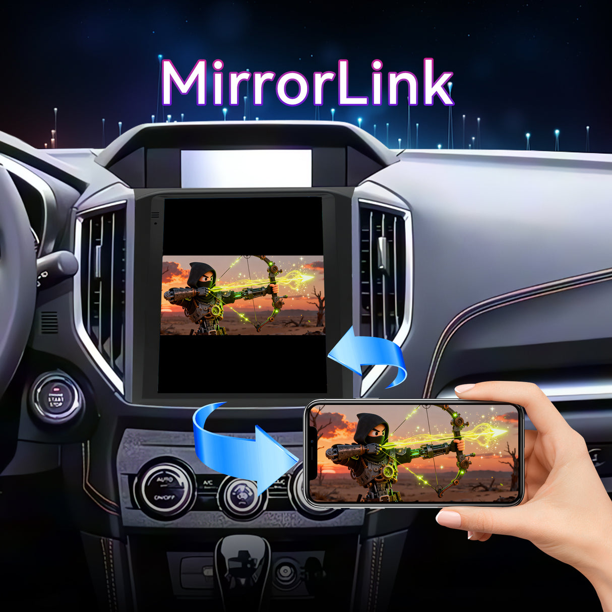 Car Radio Compatible With Subaru XV/Crosstrek 2018–2021,4G+64G,9.7" Touch Screen Car Stereo with Wireless Carplay&Android Auto,FM/GPS/SWC/Mirror Link/Backup Camera