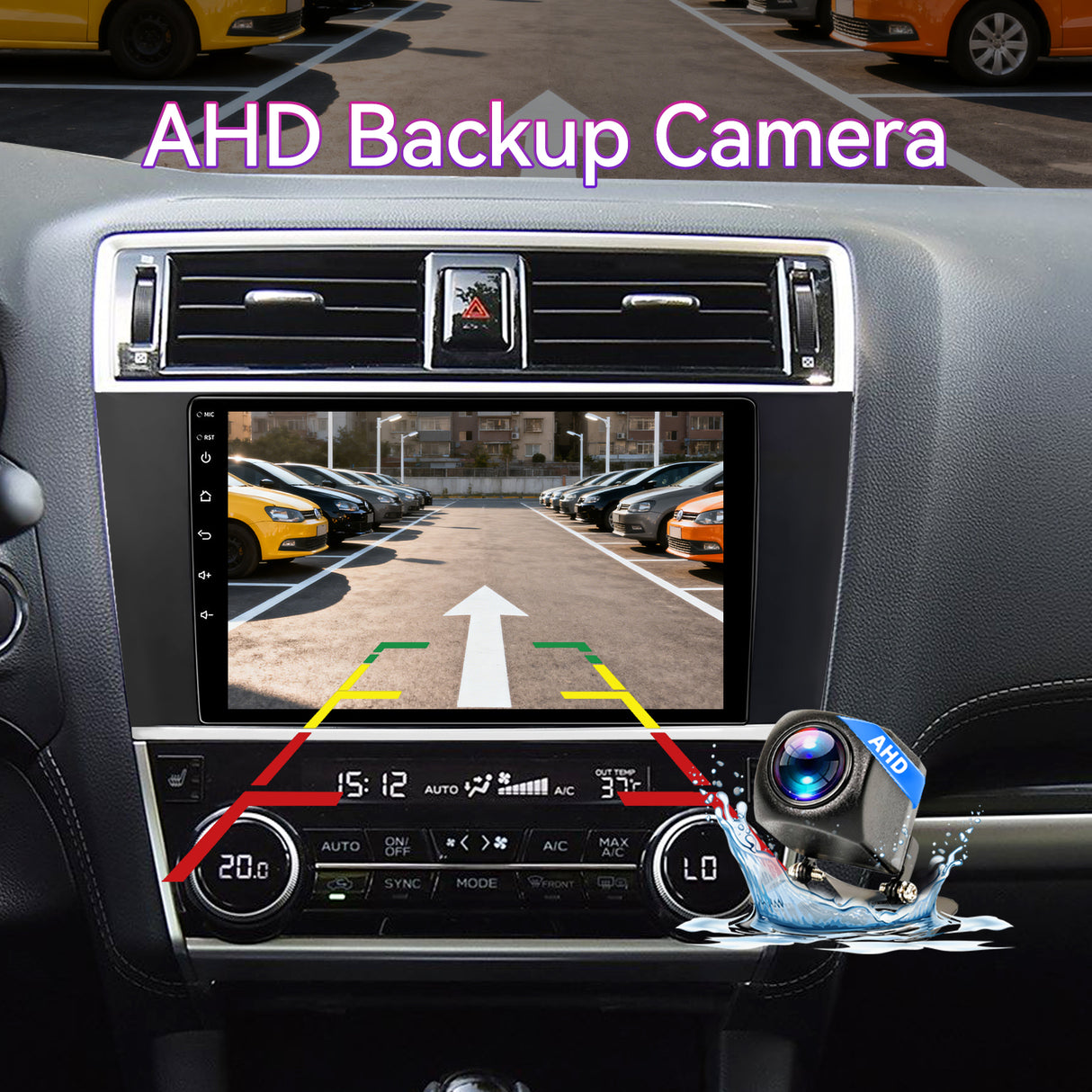9" Car Stereo Compatible with Subaru Legacy & Outback 2015-2018, 2+64GB Touchscreen Radio with Wireless CarPlay/Android Auto/Screen Mirroring, GPS Navigation & Backup Camera