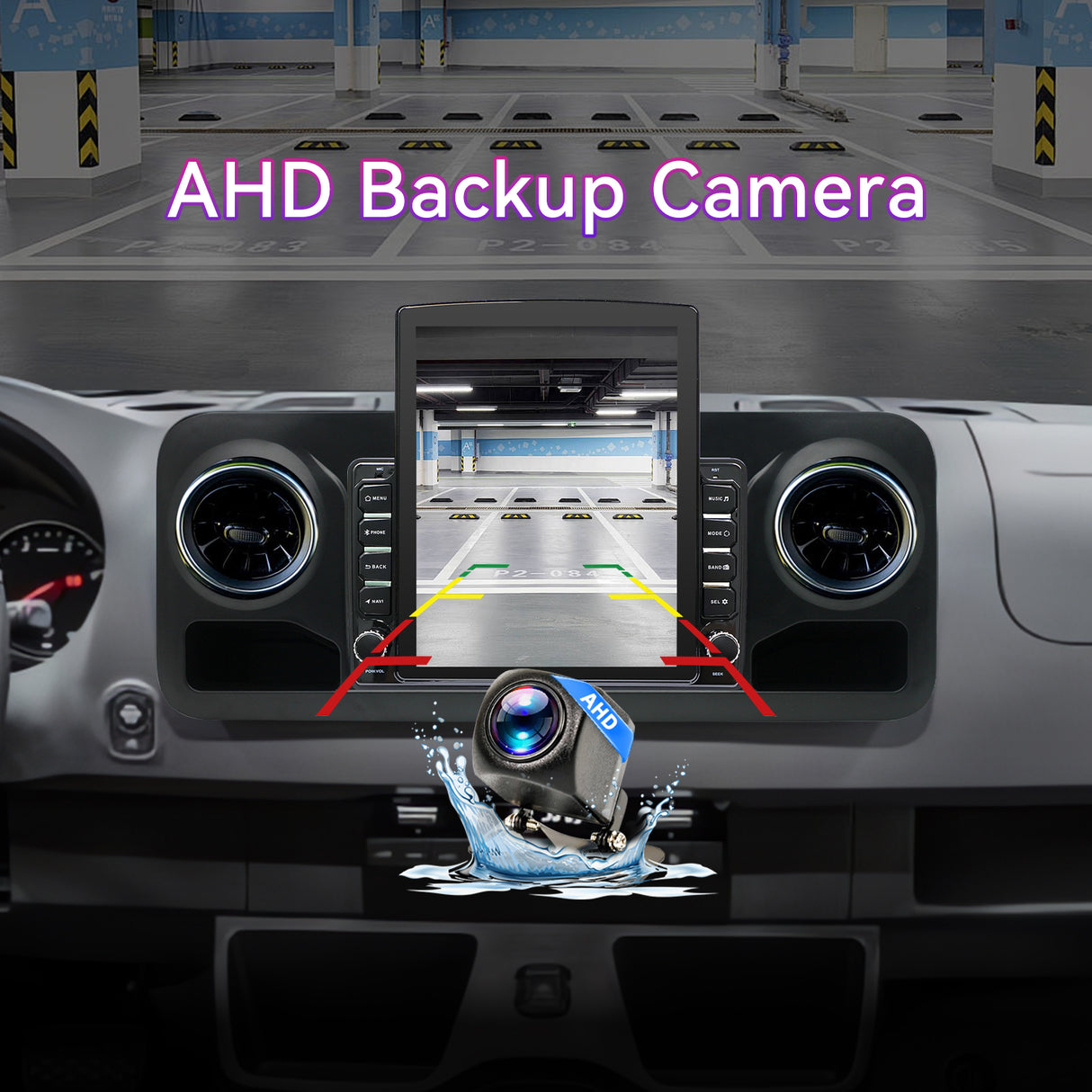 Car Radio Compatible With Mercedes-Benz Sprinter 2019-2021,4G+64G,9.7" Touch Screen Car Stereo with Wireless Carplay&Android Auto,Blue-Tooth/GPS/Navigation/FM/SWC/Mirror Link/Backup Camera