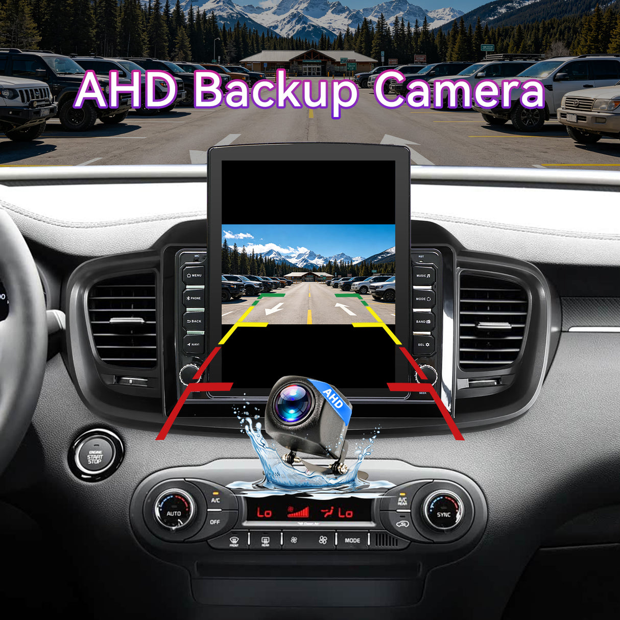 Car Stereo Compatible with Kia Sorento 2016-2020, 9.7" Wireless CarPlay/Android Auto Head Unit with GPS Navigation & Backup Camera