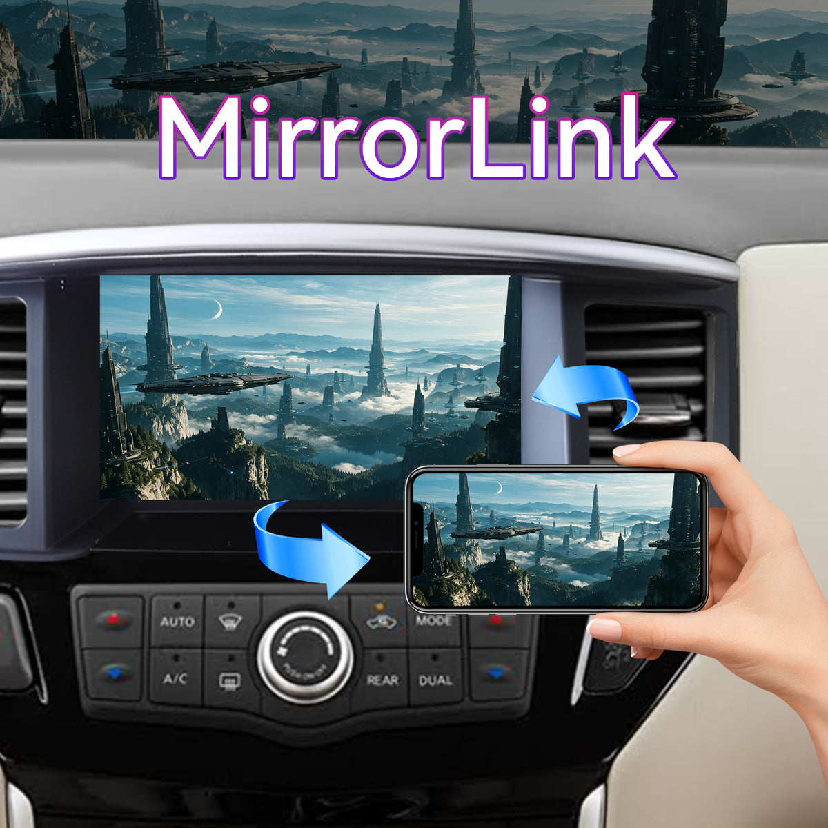 9" Touchscreen Radio Compatible with Nissan Pathfinder 2012-2020 — Wireless CarPlay, GPS & Backup Camera Included