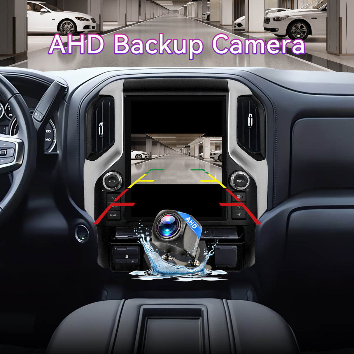 ULHOME 12.1" Touchscreen Car Stereo Radio Compatible with Chevy Silverado/GMC Sierra 2019-2022, 8-Core 4G+64G Head Unit with Wireless CarPlay/Android Auto, GPS Navigation & Multimedia Player