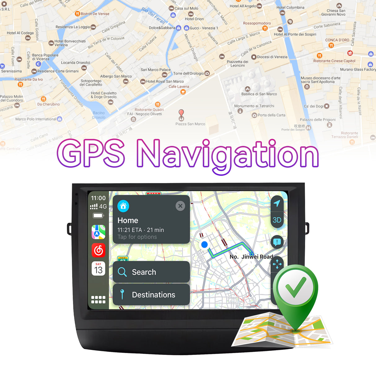 9" Car Stereo Compatible with Toyota Prius 2003-2009, Wireless CarPlay/Android Auto, 2GB+64GB Android 14 Head Unit with GPS Navigation, SWC & Backup Camera