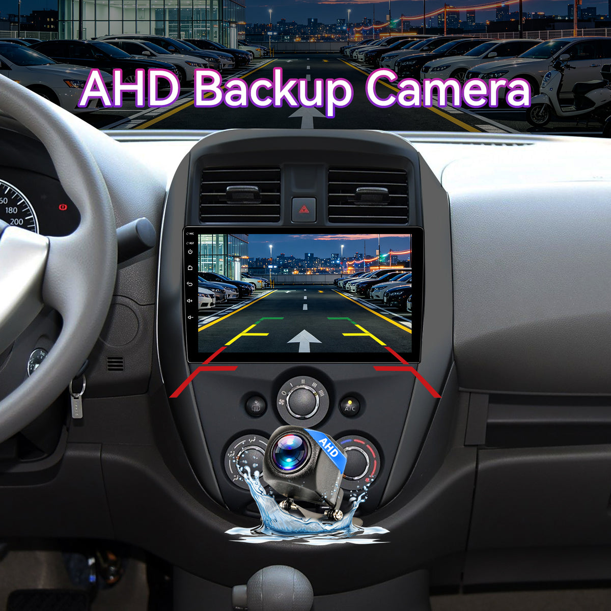 10" Android 13 Touchscreen Radio Compatible with Nissan Versa Sedan 2015-2019 — Wireless CarPlay, GPS & Backup Camera Included