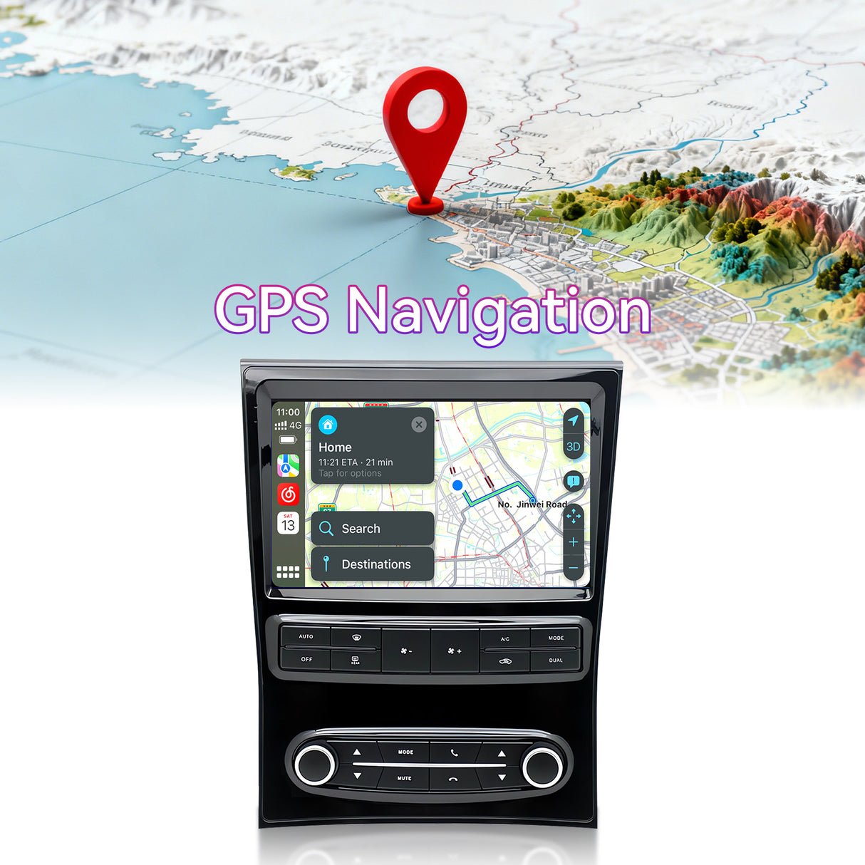 Car Radio Compatible with Lexus GS300 GS350 GS400 1998-2005,9''Touchscreen Head Unit Car Stereo Support Bluebooth,Wireless Carplay/Android Auto, GPS, WiFi, Backup Camera