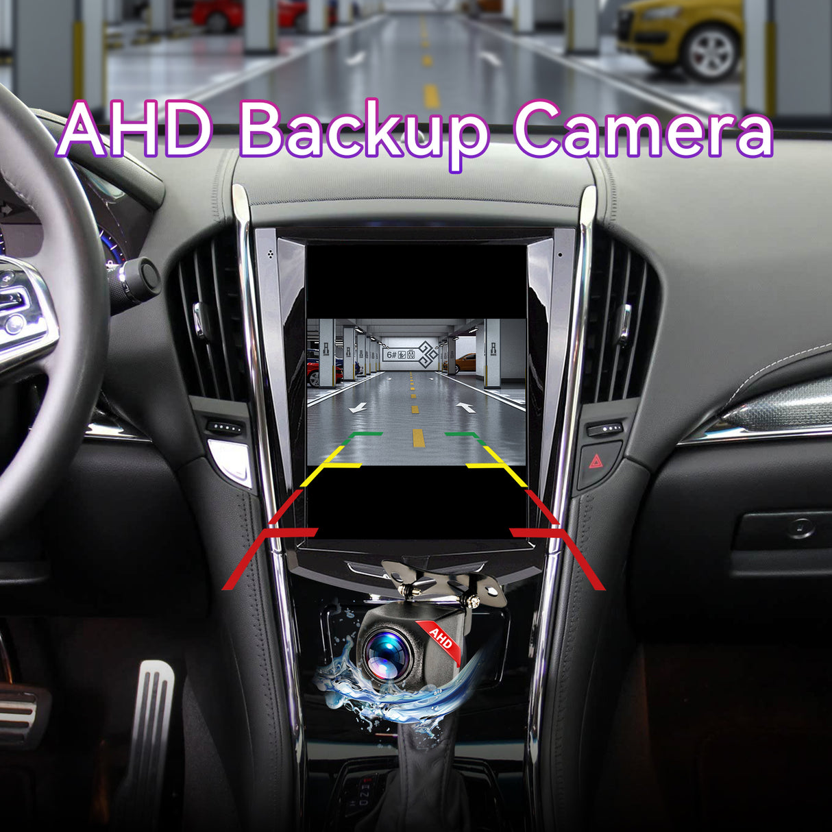 Car Radio Stereo Compatible with Cadillac ATS ATSL XTS SRX CTS 2009-2018. 9.7" Screen Stereo Replacement with Wireless Carplay Android Auto GPS Bluetooth FM DSP SWC Backup Camera