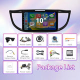 10" Android Touchscreen Car Stereo Compatible with Honda CRV 2012-2016 — Wireless CarPlay/Android Auto, GPS Navigation & AHD Backup Camera