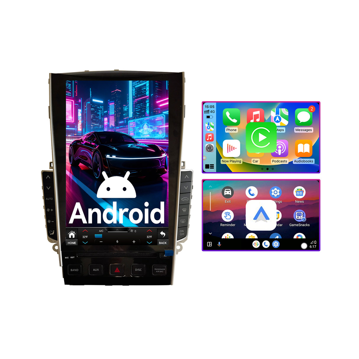 12.1" 8-Core 8G+128GB Car Stereo Compatible with Infiniti Q50 2015-2019, Wireless CarPlay/Android Auto Head Unit with DSP & GPS Navigation