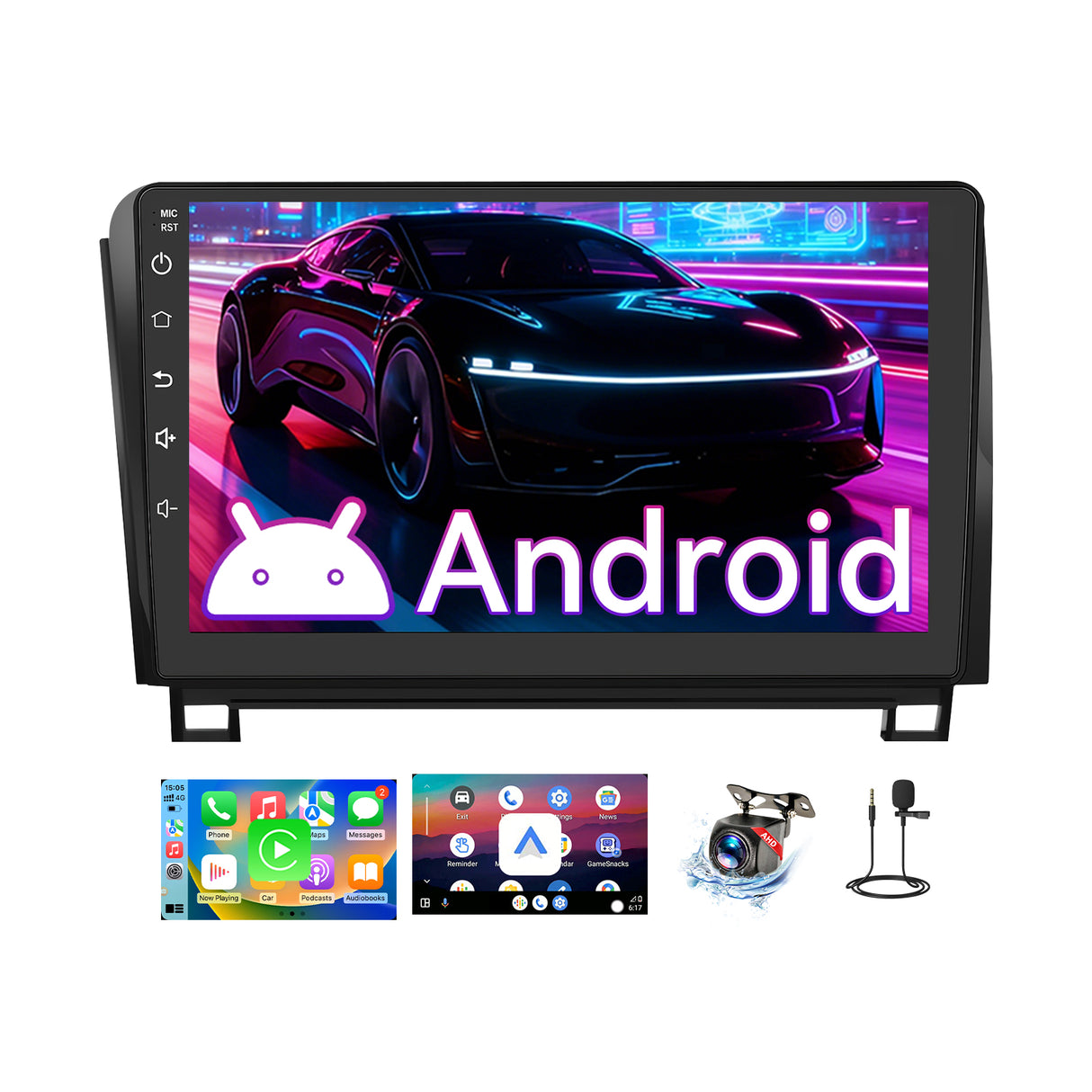 10" Android 13 Touchscreen Radio for Toyota Tundra 2007-2013 / Sequoia 2008-2018 — Wireless CarPlay, GPS & Customizable Audio