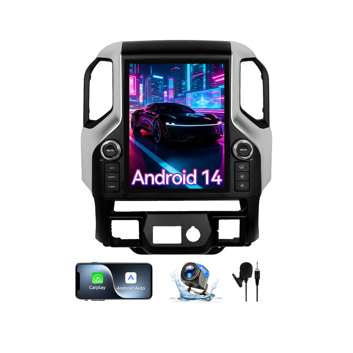 ULHOME 12.1" Touchscreen Car Stereo Radio Compatible with Chevy Silverado/GMC Sierra 2019-2022, 8-Core 4G+64G Head Unit with Wireless CarPlay/Android Auto, GPS Navigation & Multimedia Player