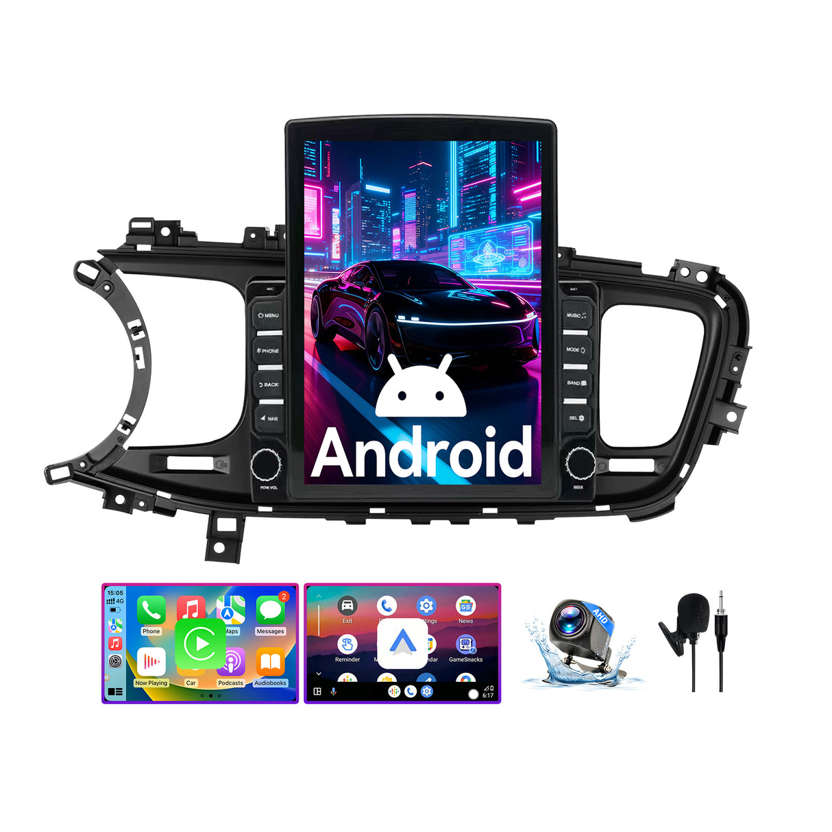 Android  Car Stereo Compatible with Kia Optima K5 2013-2015, 9.7" Wireless CarPlay/Android Auto Head Unit with GPS Navigation & Backup Camera