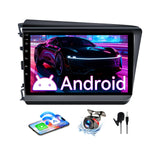 Android 13 Car Stereo Compatible with Honda Civic 2012-2015, 9" Wireless CarPlay/Android Auto Head Unit with GPS Navigation & Backup Camera