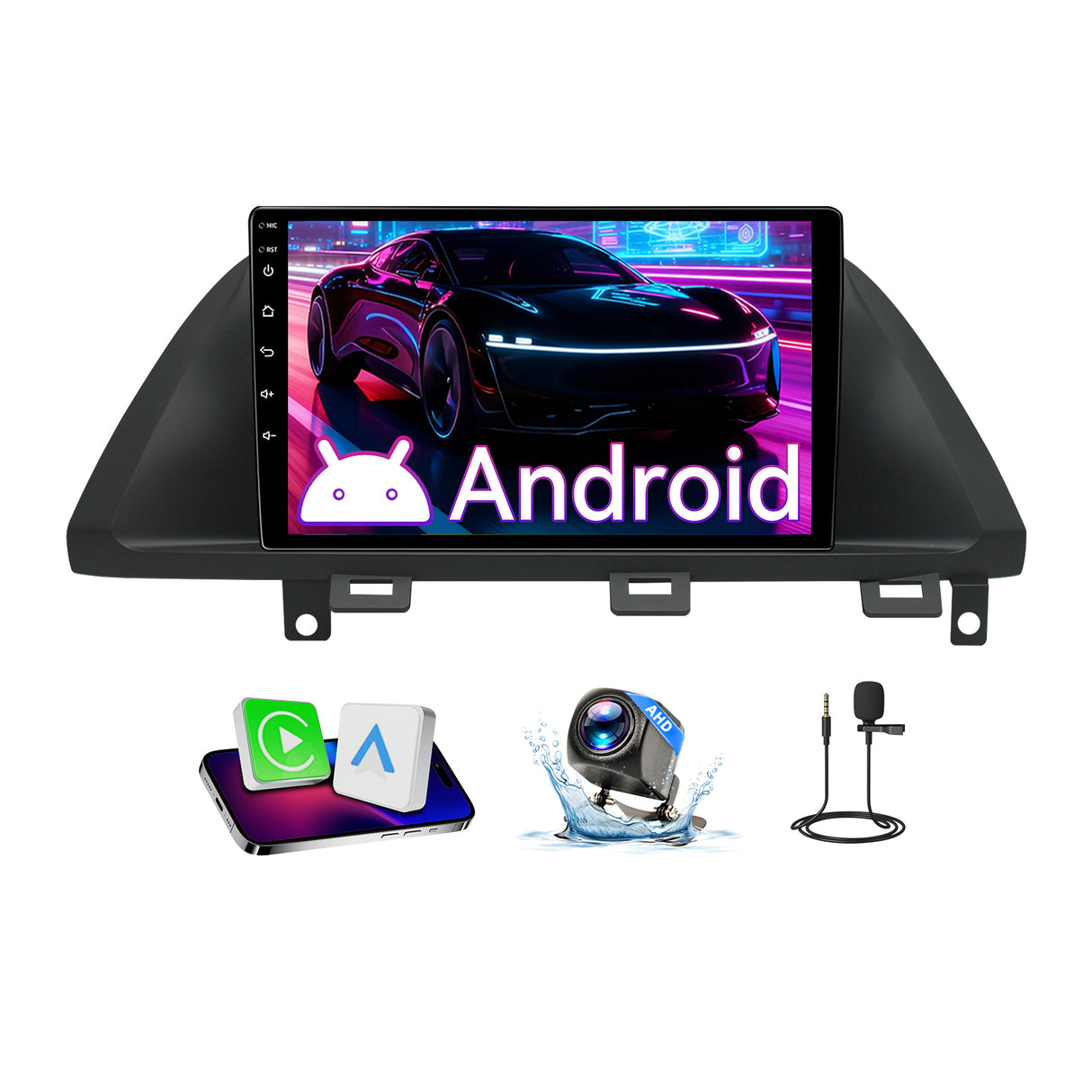Android 13 Car Stereo Compatible with Honda Odyssey 2005-2010, Wireless CarPlay/Android Auto Head Unit with GPS Navigation & Backup Camera
