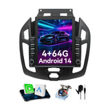 Car Radio Compatible With Ford Transit Connect 2014-2018,4G+64G,9.7" Touch Screen Car Stereo with Wireless Carplay&Android Auto,FM/GPS/SWC/Mirror Link/Backup Camera