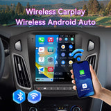 Android Car Stereo Compatible with Ford Focus 2012-2018, 9.7" Wireless CarPlay/Android Auto Head Unit with GPS Navigation & Backup Camera