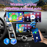 Car Stereo Compatible with Toyota Prius Plus V Alpha 2012-2017, 9" Wireless CarPlay/Android Auto Head Unit with GPS Navigation & Backup Camera