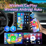 8-Core 8G+128G Android 13 Car Stereo Compatible with Jeep Wrangler 2011-2014, 12.1" Wireless CarPlay/Android Auto Head Unit with GPS & Backup Camera
