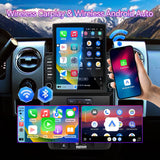 Android 14 Car Stereo Compatible with Ford F150 2009-2012 (Manual AC Only), 9.7" Wireless CarPlay/Android Auto Head Unit with GPS & 1080P Backup Camera