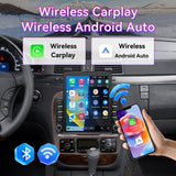 Car Radio Compatible With Mercedes Benz S-Class W220 1998-2005,4G+64GB,9.7" Touch Screen Car Stereo with Wireless Carplay Android Auto,FM/GPS/SWC/Mirror Link/Backup Camera