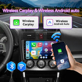 9 Inch Car Stereo Compatible with Subaru Forester WRX Impreza 2013-2015, 2GB+64GB Touch Screen Radio with Wireless CarPlay/Android Auto, GPS Navigation, WiFi, Bluetooth, Backup Camera & SWC