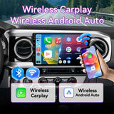 10" Touchscreen Car Stereo Compatible with Toyota Tacoma 2016-2021, Wireless CarPlay/Android Auto Head Unit with GPS Navigation & Backup Camera