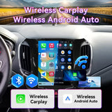 9.7" Car Stereo Radio Compatible with Chevy Cruze 2016-2018 — Wireless Carplay/Andriod Auto, Touchscreen Support Bluetooth, FM/GPS/Screen mirroring/SWC/Backup Camera