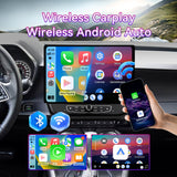 13" Touchscreen Android Car Stereo Compatible with Chevrolet Camaro 2016-2019, 4GB+64GB Wireless CarPlay/Android Auto Head Unit with Physical Knobs & Backup Camera