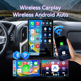 15.6''2K IPS Touch Screen Car Stereo Radio Compatible with Chevrolet Silverado＆GMC Sierra 2019-2022.4G+64G,Wireless Carplay＆Android Auto, GPS Navigation Multimedia Player Head Unit