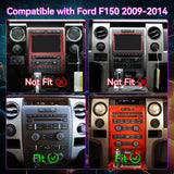 Android 14 Car Stereo Compatible with Ford F150 2009-2012 (Manual AC Only), 9.7" Wireless CarPlay/Android Auto Head Unit with GPS & 1080P Backup Camera