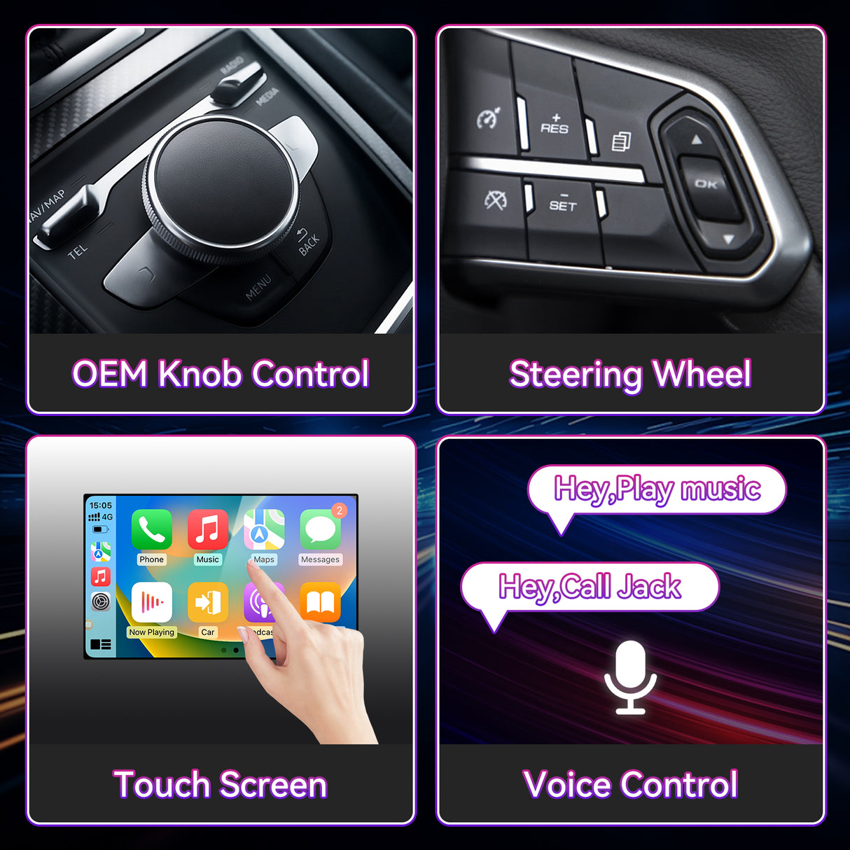 Mini 2026 Wireless CarPlay & Android Auto Adapter – Plug & Play, Fast Auto-Reconnect, 5GHz WiFi + Bluetooth 5.0, Hi-Fi Audio, USB-C, Compatible with iOS 10+/Android 10+