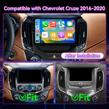 Car Stereo Compatible with Chevy Cruze 2016-2020, 9" Wireless CarPlay/Android Auto Head Unit with GPS Navigation & Backup Camera
