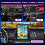 Android Car Stereo Compatible with Jeep Wrangler JL 2018-2021 & Gladiator JT 2020-2021, 9.7" Wireless CarPlay/Android Auto Head Unit with GPS & Backup Camera