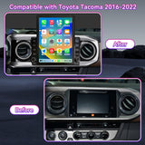Car Stereo Compatible with Toyota Tacoma 2016-2022, 9.7" 2GB+64GB Wireless CarPlay/Android Auto Head Unit with GPS & 1080P Backup Camera