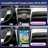 8-Core 8G+128G Android 13 Car Stereo Compatible with Toyota Camry 2012-2015, 12.1" Wireless CarPlay/Android Auto Head Unit with GPS & Backup Camera