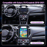 Car Radio Compatible With Subaru XV/Crosstrek  2018–2021,4G+64G,9.7" Touch Screen Car Stereo with Wireless Carplay&Android Auto,FM/GPS/SWC/Mirror Link/Backup Camera