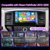 9" Touchscreen Radio Compatible with Nissan Pathfinder 2012-2020 — Wireless CarPlay, GPS & Backup Camera Included