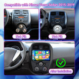 10" Android 13 Touchscreen Radio Compatible with Nissan Versa Sedan 2015-2019 — Wireless CarPlay, GPS & Backup Camera Included