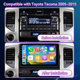 9" Android 13 Touchscreen Radio Compatible with Toyota Tacoma 2005-2015 — Wireless CarPlay, GPS, DSP & Backup Camera Included