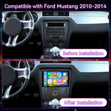 Android 13 Car Stereo Compatible with Ford Mustang 2010-2014, 10" Wireless CarPlay/Android Auto Head Unit with GPS Navigation & Backup Camera
