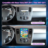 Car Radio Compatible With Nissan Versa 2007-2011 / Tiida 2007-2011,9.7''Touch Screen Car Stereo with Wireless Carplay&Android Auto,FM/GPS/SWC/Mirror Link/Backup Camera