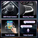 15.6''2K IPS Touch Screen Car Stereo Radio Compatible with Chevrolet Silverado＆GMC Sierra 2019-2022.4G+64G,Wireless Carplay＆Android Auto, GPS Navigation Multimedia Player Head Unit